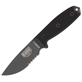 ESEE Model 3 Serrated Tactical: BK-ES3STGB