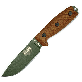 ESEE Model 4 OD Green Blade Natural: BK-ES4POD011