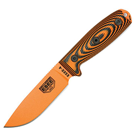 ESEE Model 4 3D Fixed Blade Orange: BK-ES4POR006