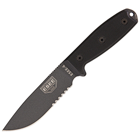 ESEE Model 4 Serrated Tactical: BK-ES4STGB