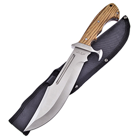 Frost Cutlery Bowie Walnut with Sheath: BK-FBKH013WW