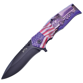 Frost Cutlery Flag/Truck Linerlock A/O: BK-FFC111AM