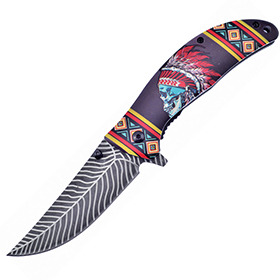 Frost Cutlery Linerlock A/O Black: BK-FFC54B