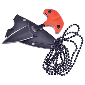 Frost Cutlery Neck Knife Coyote Orange: BK-FFC96OR