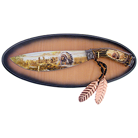Frost Cutlery Native American Fixed Blade: BK-FHK0239I