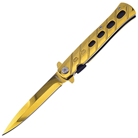 Frost Cutlery Milano Stiletto Linerlock A/O: BK-FIS005GD