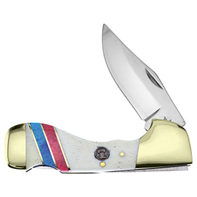 Frost Cutlery Choctaw Lockback Liberty Bell: BK-FSW105LB