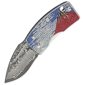 G.Sakai Money Clip Framelock Mt Fuji: BK-GS11605