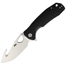 Honey Badger Knives Large Hook Linerlock Black: BK-HB1251