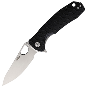 Honey Badger Knives Large Leaf Linerlock Black: BK-HB1288