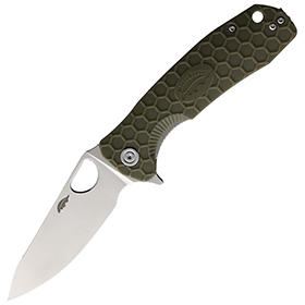Honey Badger Knives Large Leaf Linerlock Green: BK-HB1290