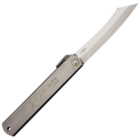 Higonokami Triple Layered SK Folder Black: BK-HIGO08BL
