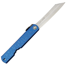 Higonokami Mizushibuki Splash Folder Blue: BK-HIGO28