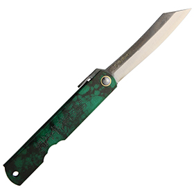 Higonokami Blue Paper Steel Jade: BK-HIGOCJB