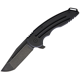 Hoback Knives Husky Framelock Titanium Black: BK-HOB017B