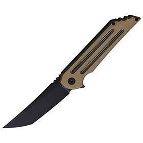 Hoback Knives Kwaiback Framelock Coyote: BK-HOB031ST