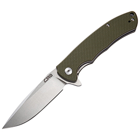 CJRB Taiga Linerlock Green: BK-J1903GNF