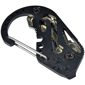 KeyBiner Key Biner Aluminum Black: BK-KBN0101