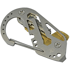 KeyBiner Key Biner Titanium Tumbled: BK-KBN0300