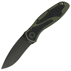 Kershaw Blur Linerlock A/O Olive Drab: BK-KS1670OLBLK