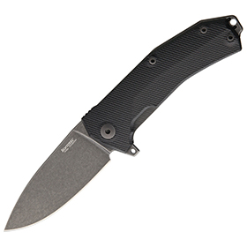 LionSTEEL KUR Linerlock Bl Stonewash: BK-LSTKURBBK