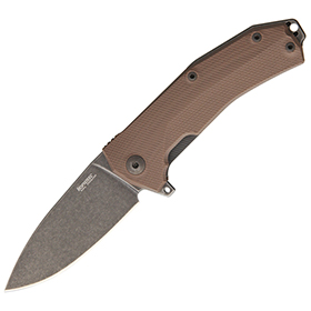 LionSTEEL KUR Linerlock Br Stonewash: BK-LSTKURBBR