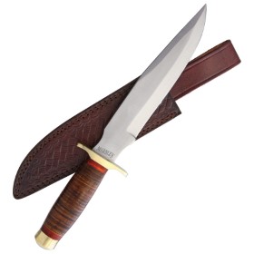 Marbles Stacked Leather Bowie: BK-MR577