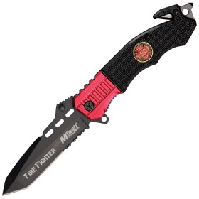 MTech Rescue Linerlock Fire Fighter: BK-MT740FD