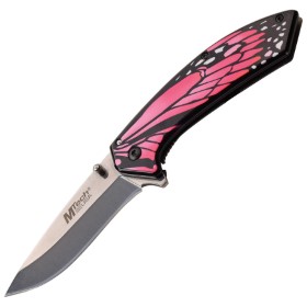 MTech Butterfly Framelock A/O Pink: BK-MTA1005PK