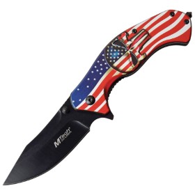 MTech American Flag Linerlock A/O: BK-MTA1025A