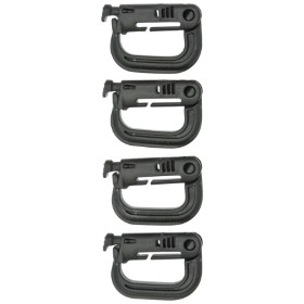 Maxpedition Grimloc Locking D-Ring 4pk: BK-MXGRMLB