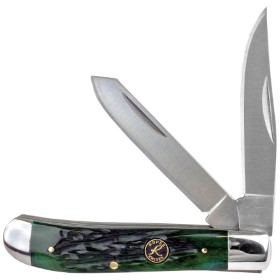 Roper Knives Trapper Green Bone Carbon: BK-RP0008CGB