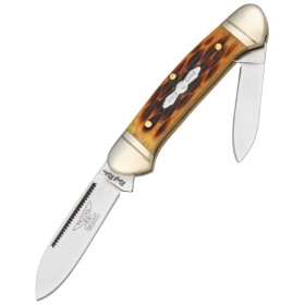 Rough Ryder Mini Canoe Amber Jigged: BK-RR058
