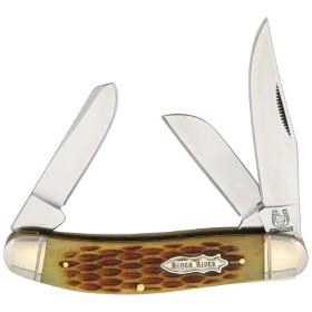 Rough Ryder Sowbelly Stockman Amber Bone: BK-RR080