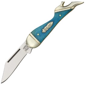 Rough Ryder Small Leg Knife Blue Bone: BK-RR1269