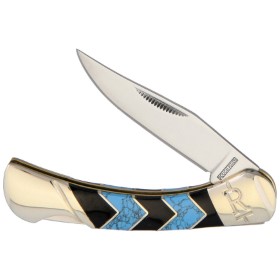 Rough Ryder Turquoise Peak Lockback: BK-RR1576
