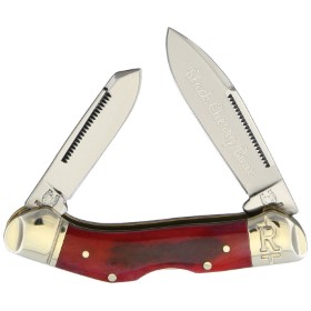 Rough Ryder Lockback Black Cherry Bone: BK-RR1661
