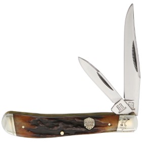 Rough Ryder Trapper Brown Stag Bone: BK-RR1848