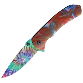 Rough Ryder Tie Dye Linerlock A/O: BK-RR1909