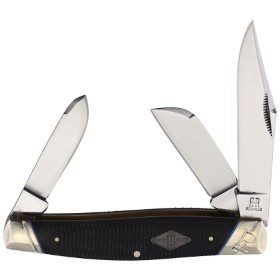 Rough Ryder Stockman Black Micarta: BK-RR2214