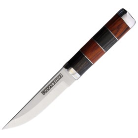 Rough Ryder Fixed Blade w/ Leather Sheath: BK-RR2457