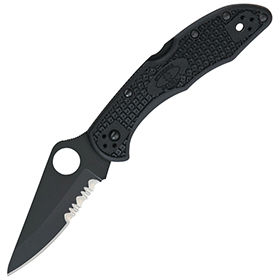 Spyderco Delica 4 Lockback Black: BK-SC11PSBBK