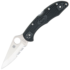 Spyderco Delica 4 Lockback Black: BK-SC11PSBK