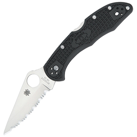 Spyderco Delica 4 Lockback Black: BK-SC11SBK