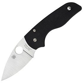 Spyderco Lil' Native Plain Black G10: BK-SC230GP