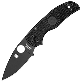 Spyderco Native 5 Lockback Plain: BK-SC41PBBK5