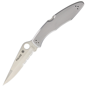 Spyderco Police Model Lockback Serr: BK-SC7PS