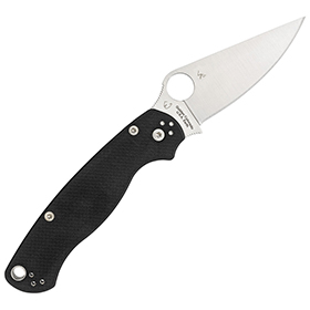 Spyderco Para-Military 2 Black G10 Left: BK-SC81GPLE2