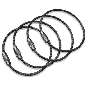 SILIPAC Twist Lock Cable Ring Uncoated: BK-SIL004ASP