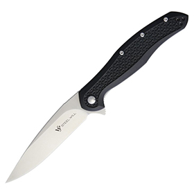 Steel Will Intrigue Linerlock Black: BK-SMGF4511